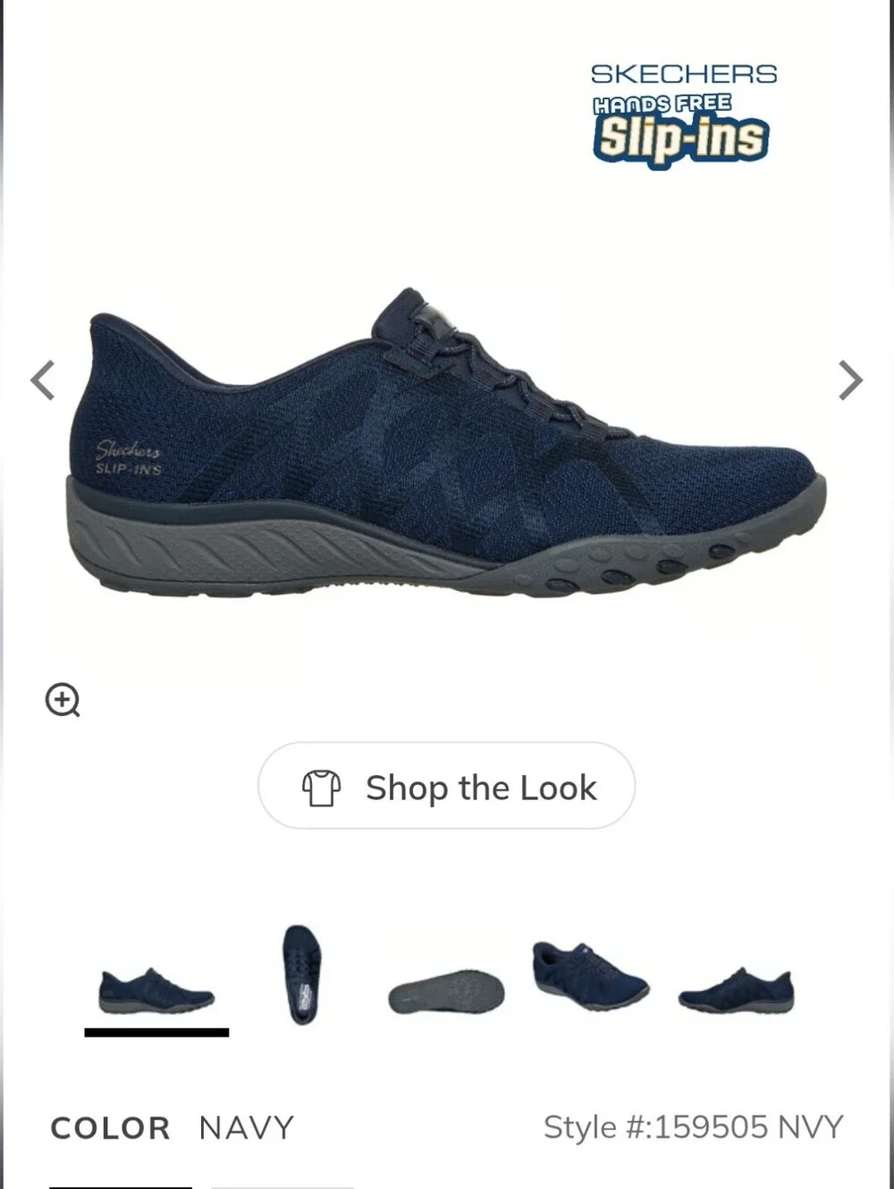 •Skechers• Air-Cooled Memory Foam Relaxed Fit Navy Slip-On Athletic Shoes